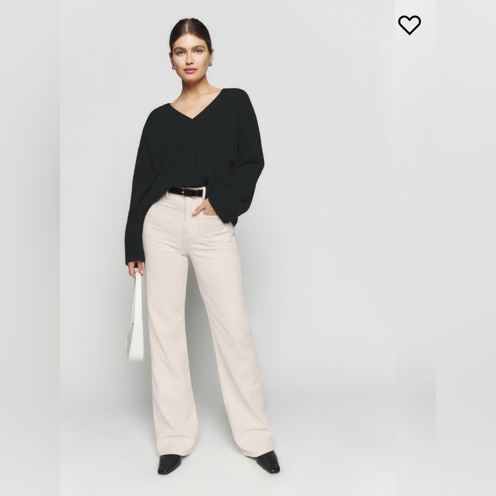 Reformation Alyssa High Rise Wide Leg corduroy pants